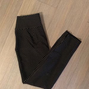 Polka dot skinny pants